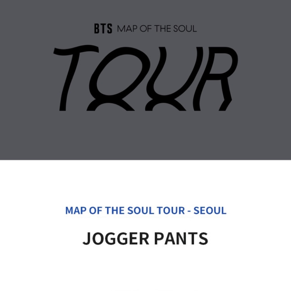 BTS Tour merch MOTS Jogger Pants
